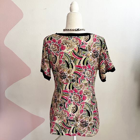 Vintage Floral Babydoll Top Y2K 2000s Fairycore Indie Sleaze Retro Large - Picture 3 of 6